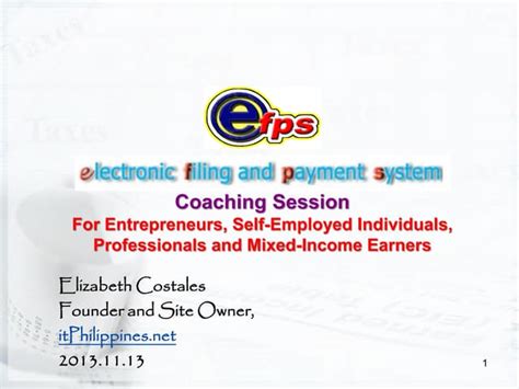 efps intranet|Electronic Filing and Payment System Coaching Session For.